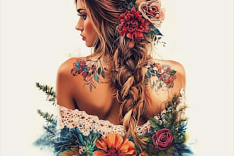 draw american traditional tattoo design that you want