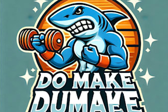 do wonderful make unique model shark mascot logo design