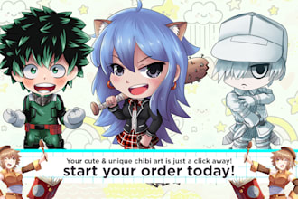 draw chibi anime art ilustration