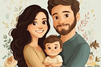 custom your family in a futurama portrait for you