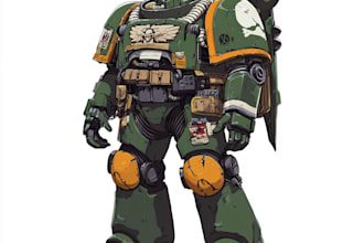 making your warhammer 40k character illustration