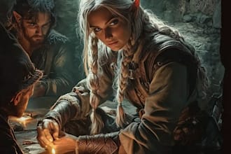 draw a dnd party or any art image