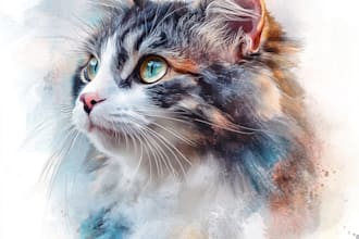 draw realistic portraits of your cat, dog or any pet
