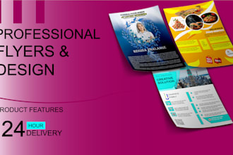 create custom flyer designs for real estate, events