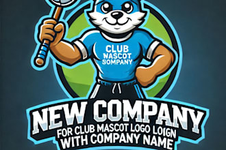 do wonderful blub mascot logo design with unlimited review