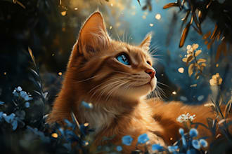 draw your pet portrait into cute disney style