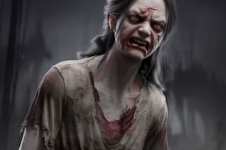 draw horror character illustration