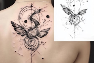 design you a cyber sigilism tattoo design