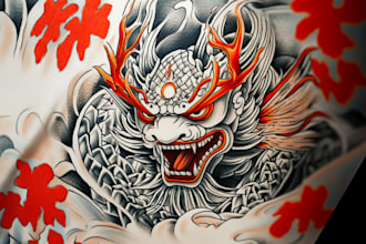 create awesome old school tattoo style design