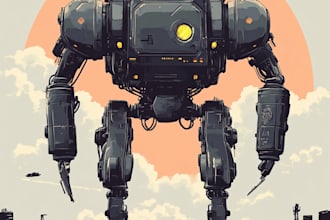 do high quality robot, mecha concepts