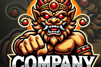do wonderful barong mascot logo design with express delivery