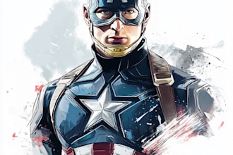 do superhero comic cartoon character and design