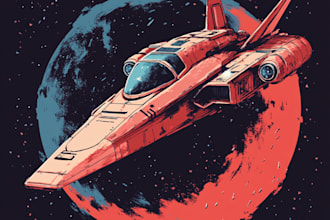 do design a sci fi character and sci fi art
