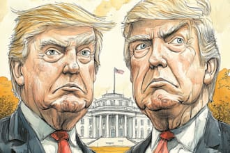 do political cartoon and cartoon caricature for you