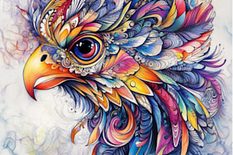draw custom american traditional tattoo design for you