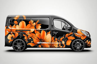 make vehicle wrap design, van wrap design, vehicle