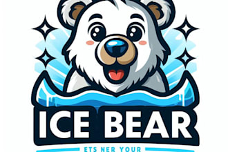 do make ice ber mascot logo design with express delivery