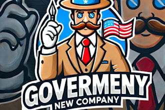 design a government mascot  logo with satisfaction guaranteed