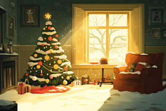do amazing christmas card designs for you