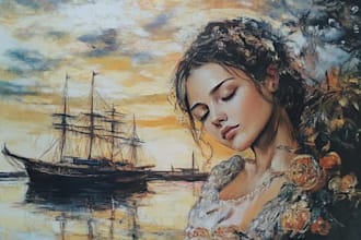 make reproduction of any painting in oil colors