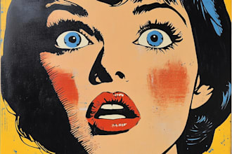 create a unique pop art and street graffiti style