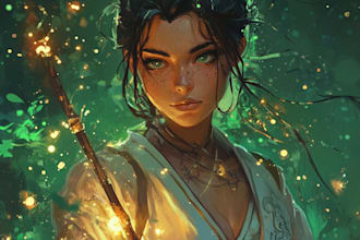 do a amazing d and d character for you