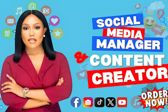 be your social media marketing manager and content creator