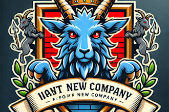 design professional business coat of arms mascot logo with 1 day delivery
