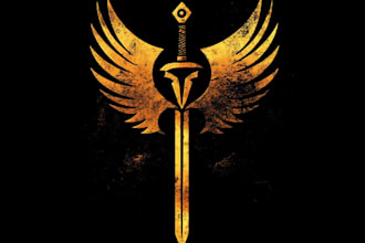 design medieval, fantasy, rpg gaming logo