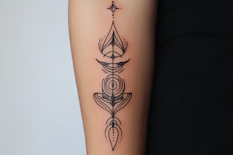 create a minimalist or tribal tattoo in my art style