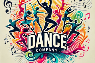 do make awesome dance mascot logo design with 1 day delivery