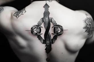 design flowering flower and cool tattoo for you