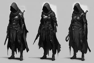 draw fantasy concept art