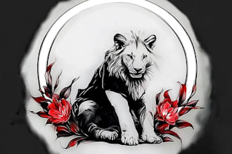 draw and convert your pet dog or cat to tattoo design
