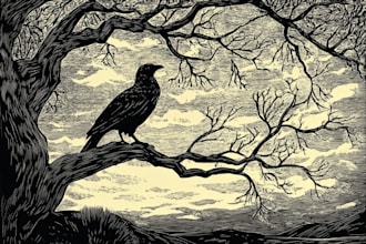 make vintage ink line engraving illustration