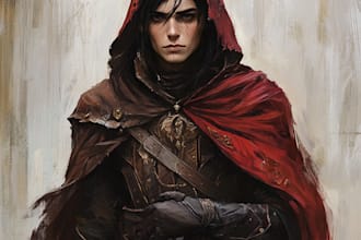 draw a dnd character art and dnd character art
