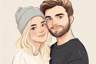 do paint realistic digital oil paint family portrait