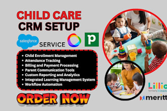 setup child care CRM salesforce illumine himama meritto tadpoles pipedrive CRM