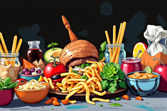 make a food pop art of your food
