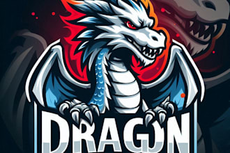 do make dragon mascot logo design with unlimited review