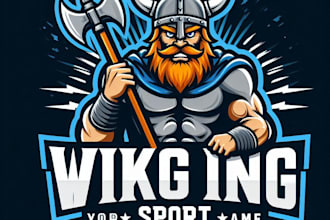 do wonderful viking ship sport mascot logo design with 1 day delivery