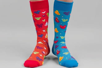 design custom and unique socks design