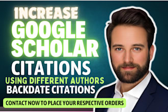 write article to increase google scholar citations, backdated citations, h index