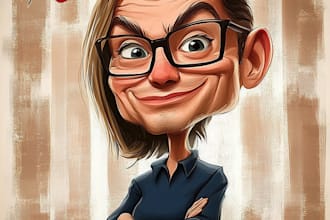 make a political caricature and cartoon art