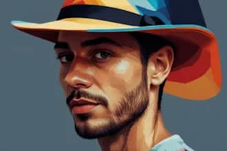 do unique cubism portrait and pop art