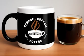 create unique custom coffee mug design