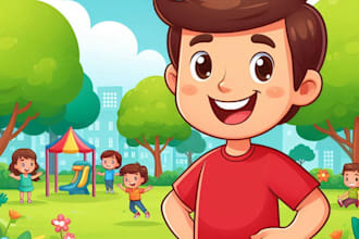 design custom cartoon character, mascot