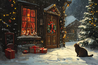 do  design christmas card, greeting card, and invitation