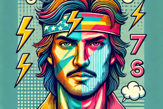 draw a retro pop art roy lichtenstein style