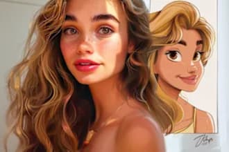 do your portrait in disney style